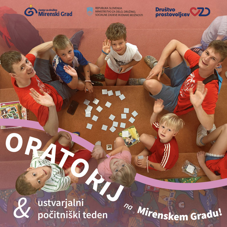 Oratorij in ustvarjalni počitniški teden 2026